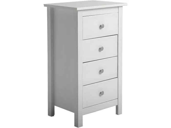 Kommode Berna 4 Schubladen Weiß