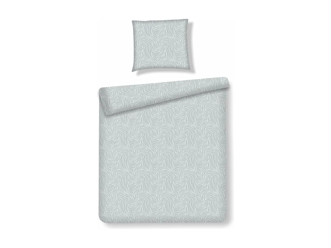 Bettwäsche Linguine Mittelgrau 140x200