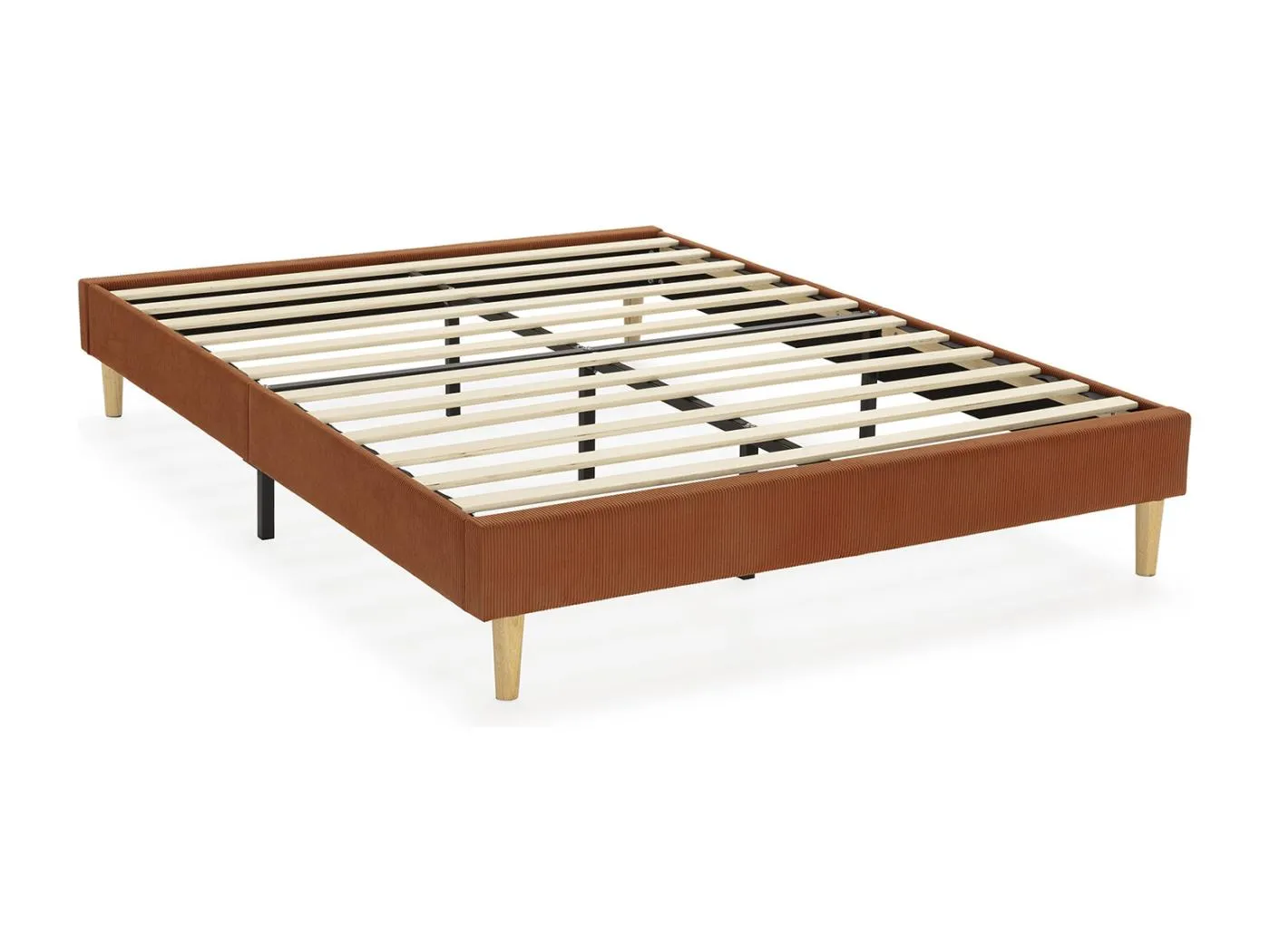 Polsterbett Bari 150x190 cm, Rot