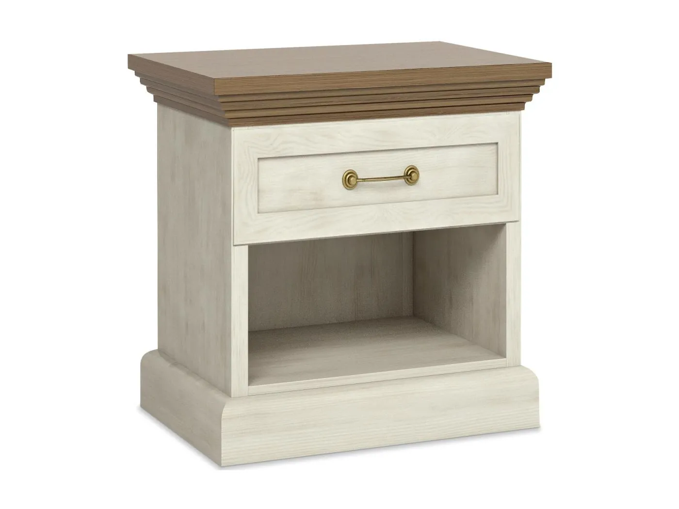 Nachttisch - Cremeweiß - ARVEN