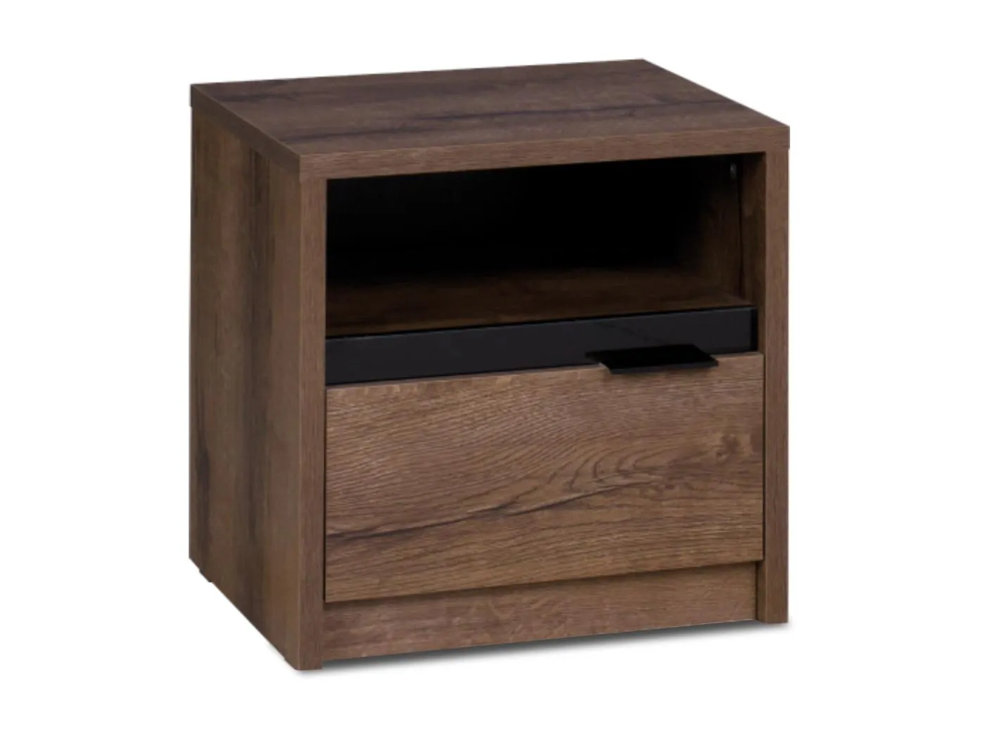 Nachttisch - Dunkelbraun - MERO