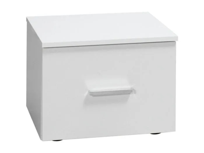 Nachttische, Kollektion PANAREA. Set von zwei Nachttischen in Weiß.