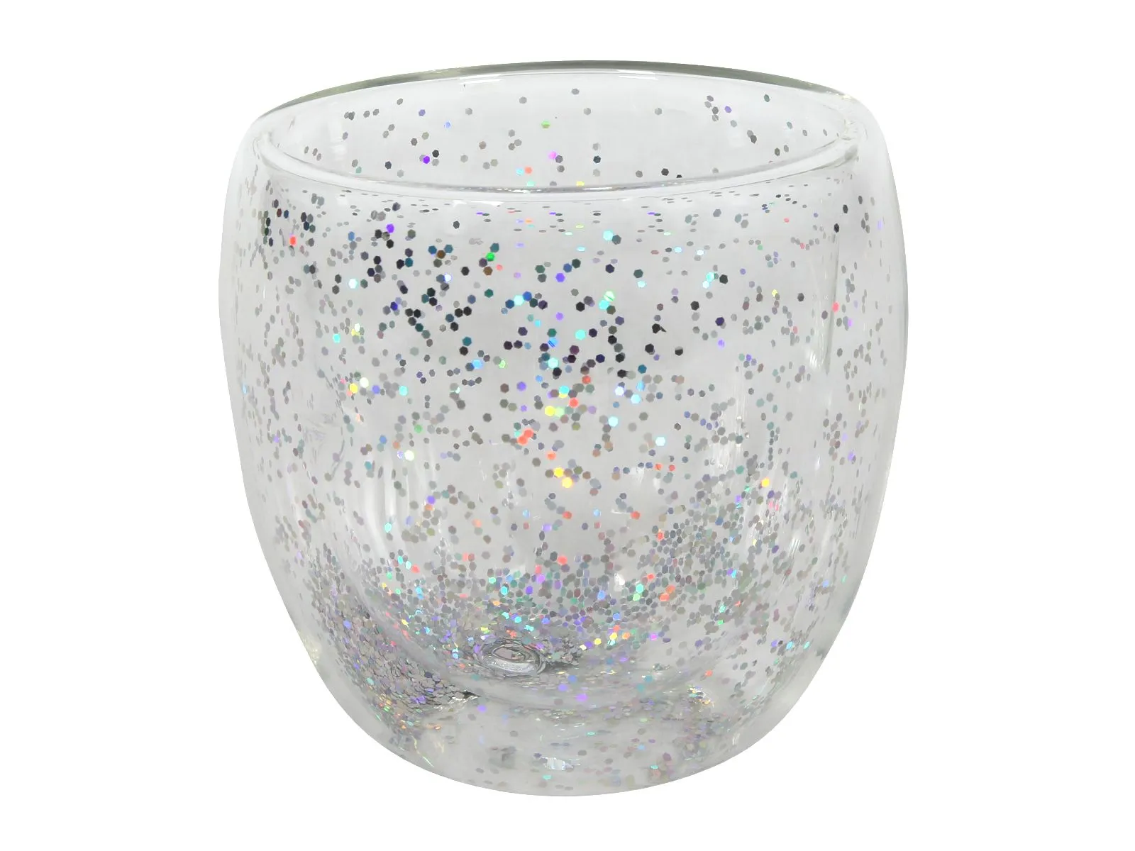 Trinkglas KONFETTI silber 148095