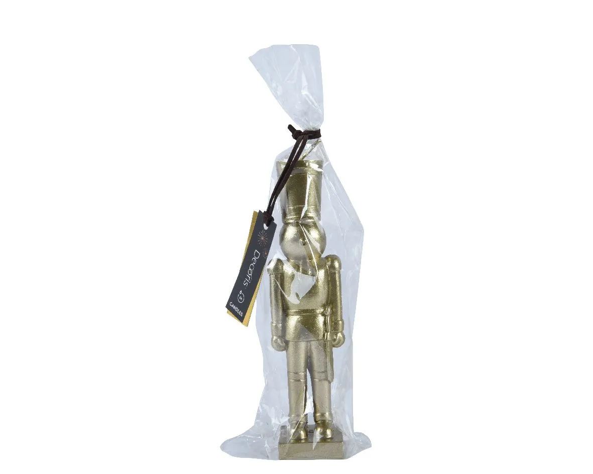 Kerze NUSSKNACKER gold 320608