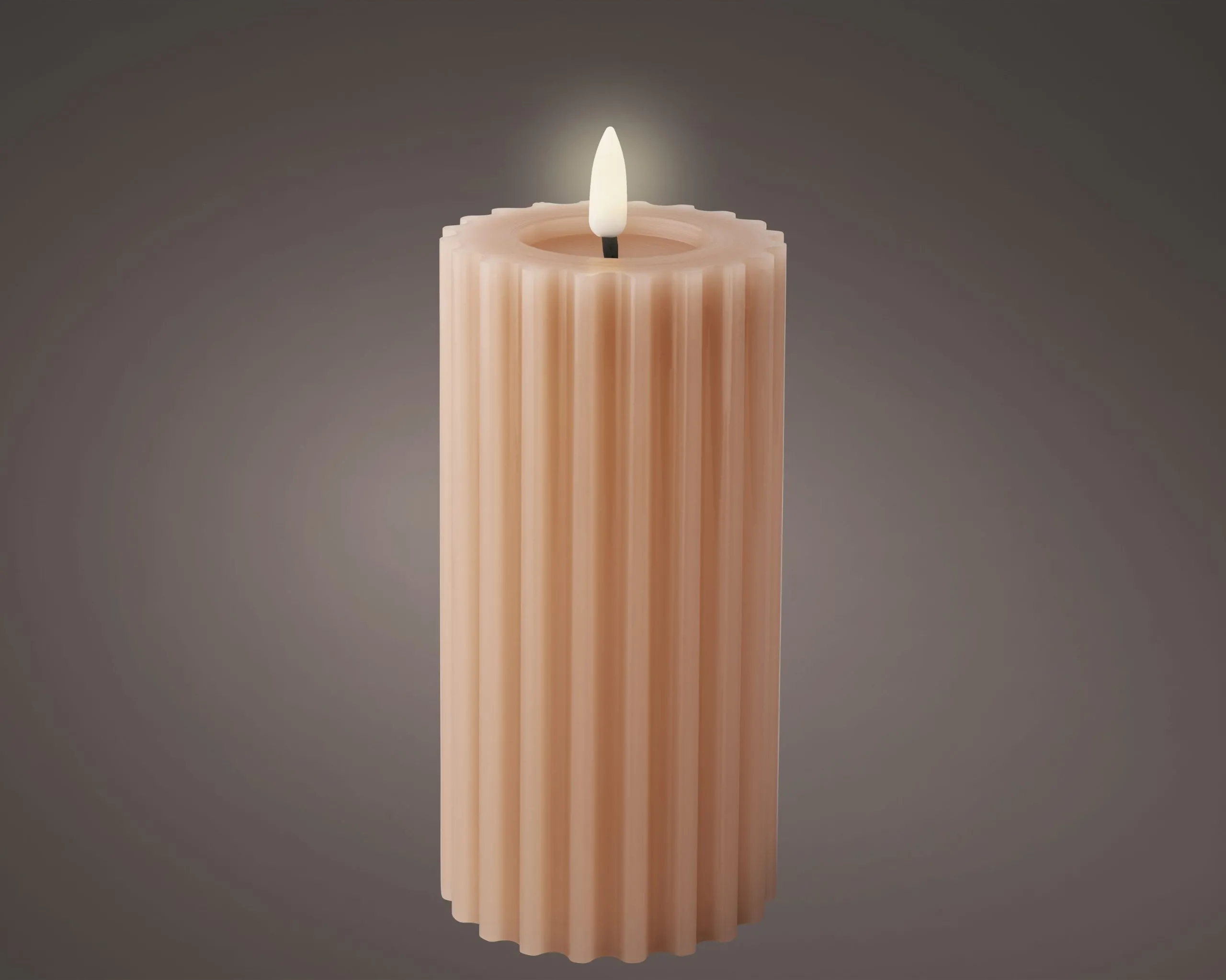 Kerze LED RIFFLE rosa 322377