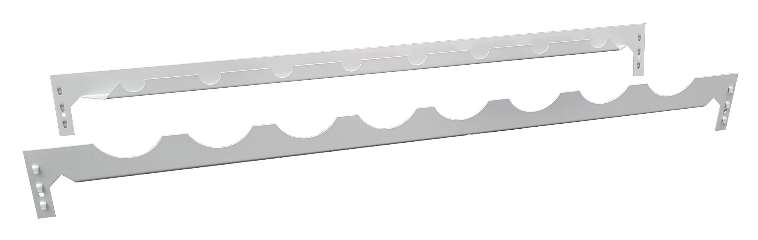 Zusatzebene für Schulte Weinregal | BxT 100x25cm | für 8 Flaschen | Silber