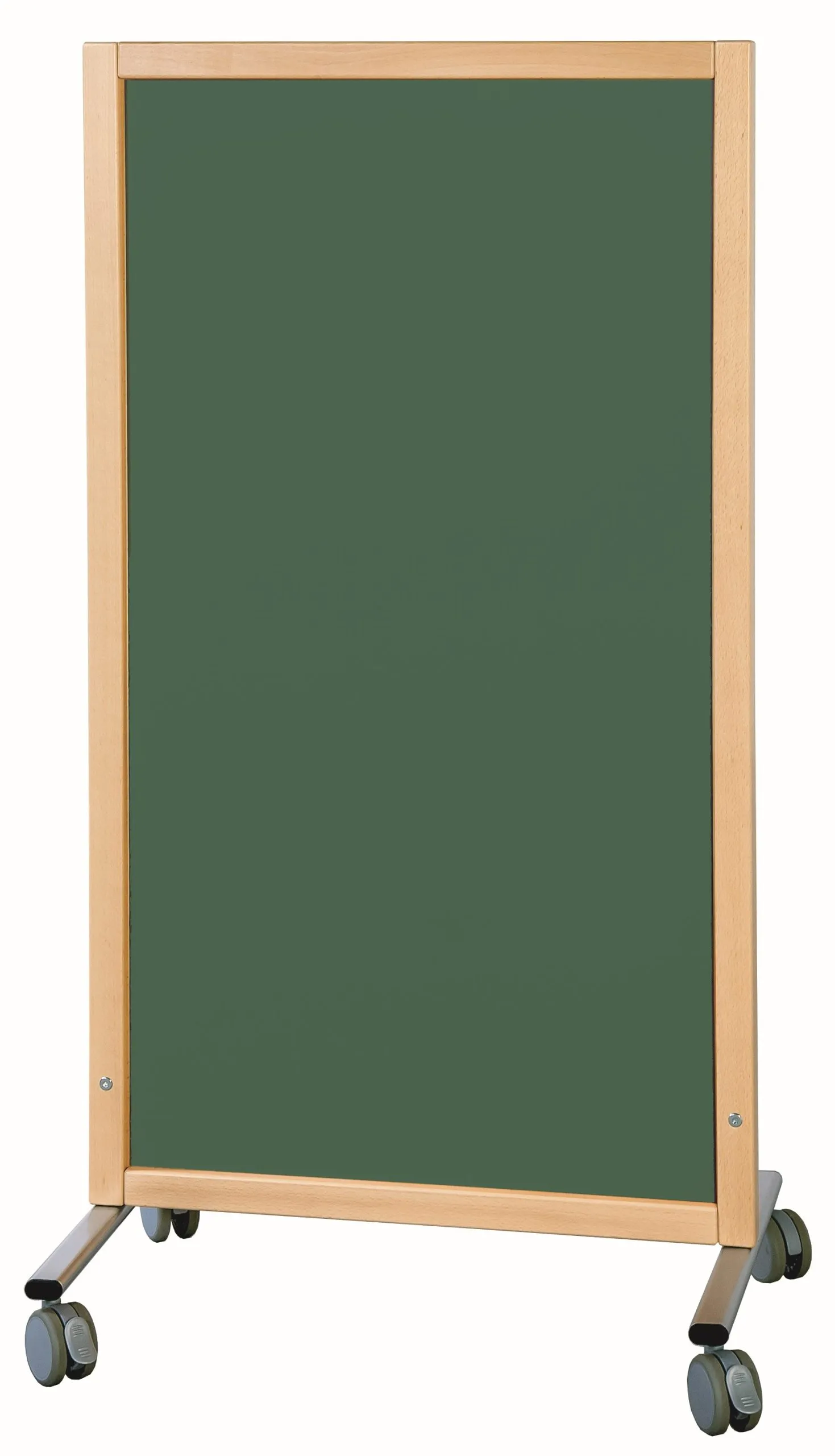 Mobile Trennwand mit Tafel in grün