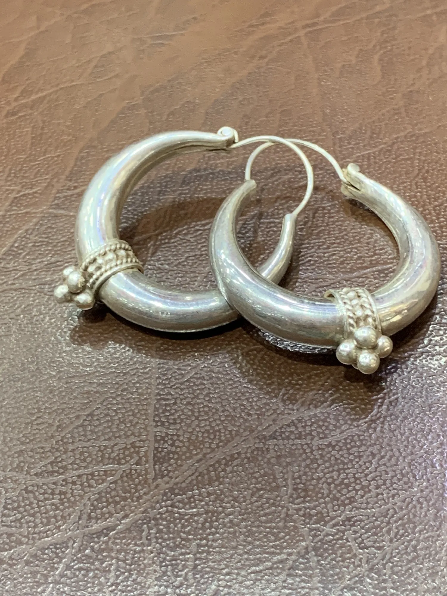 Creolen aus 925 Silber, Ø 33 mm