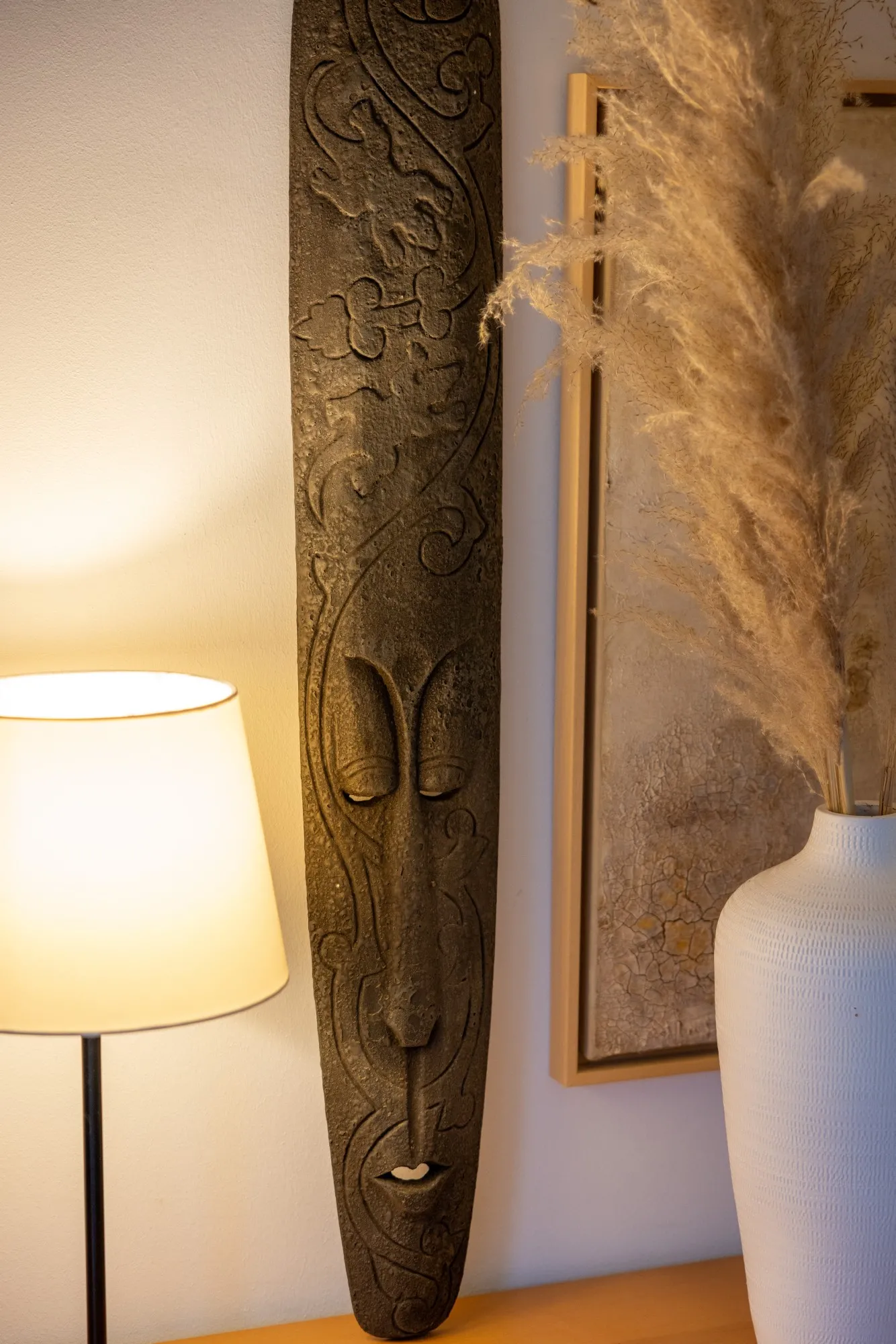 Lombok Maske 'Gecko', H 100 cm, B 16 cm