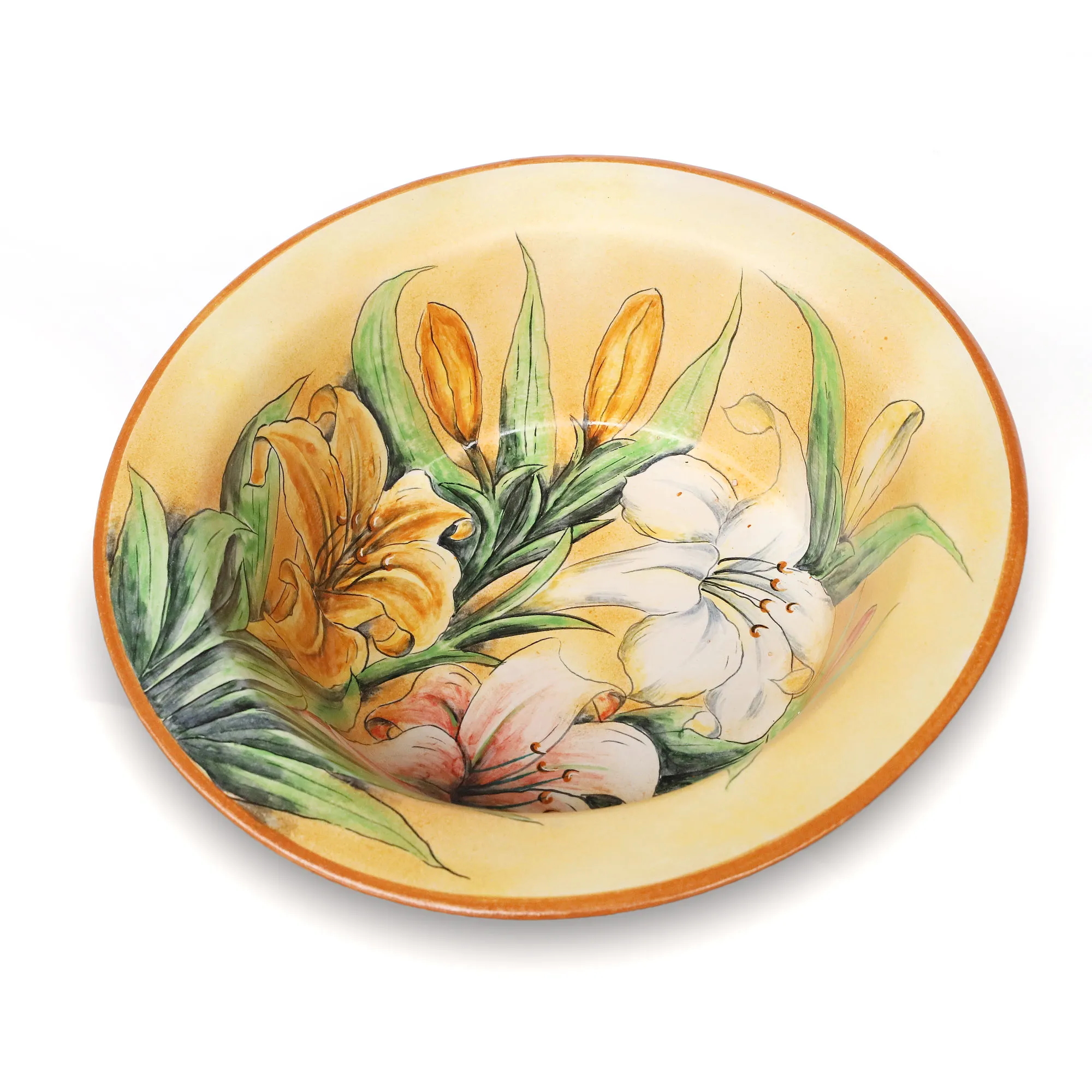 Keramik-Schüssel 'Lebrillo', handbemalt, Ø 41 cm, H 12 cm