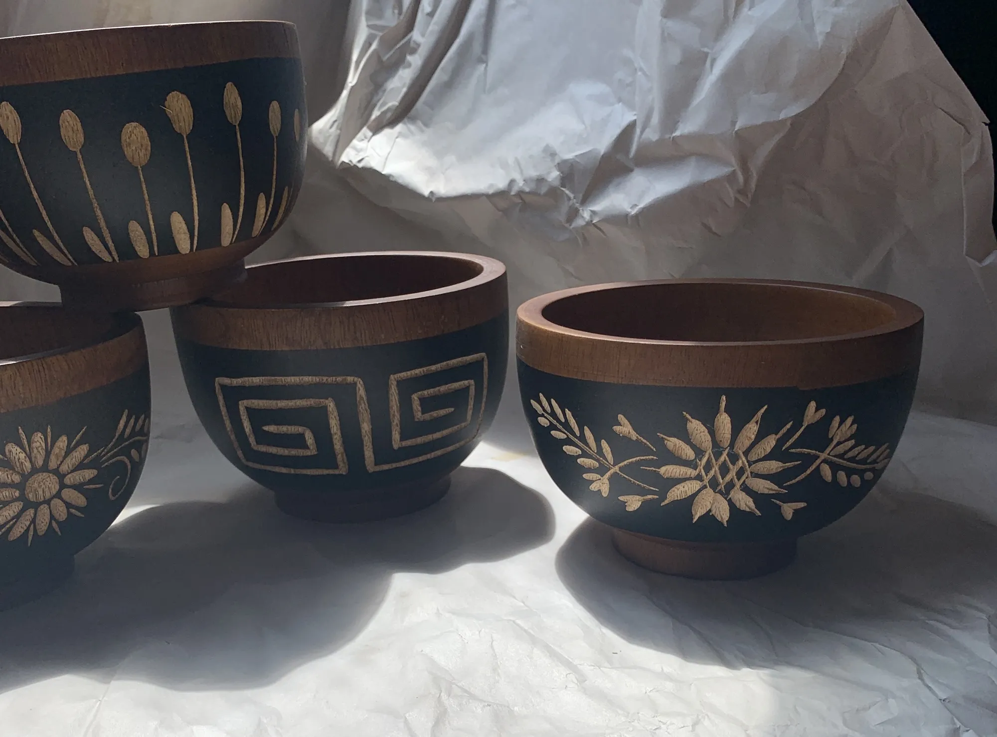 'Mangoholz'-Schale 'Sunflo', Ø 15 cm, H 10 cm