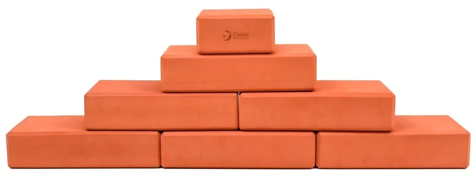 Classic World Ziegelsteine aus Schaumstoff, Set aus 90 Bausteinen