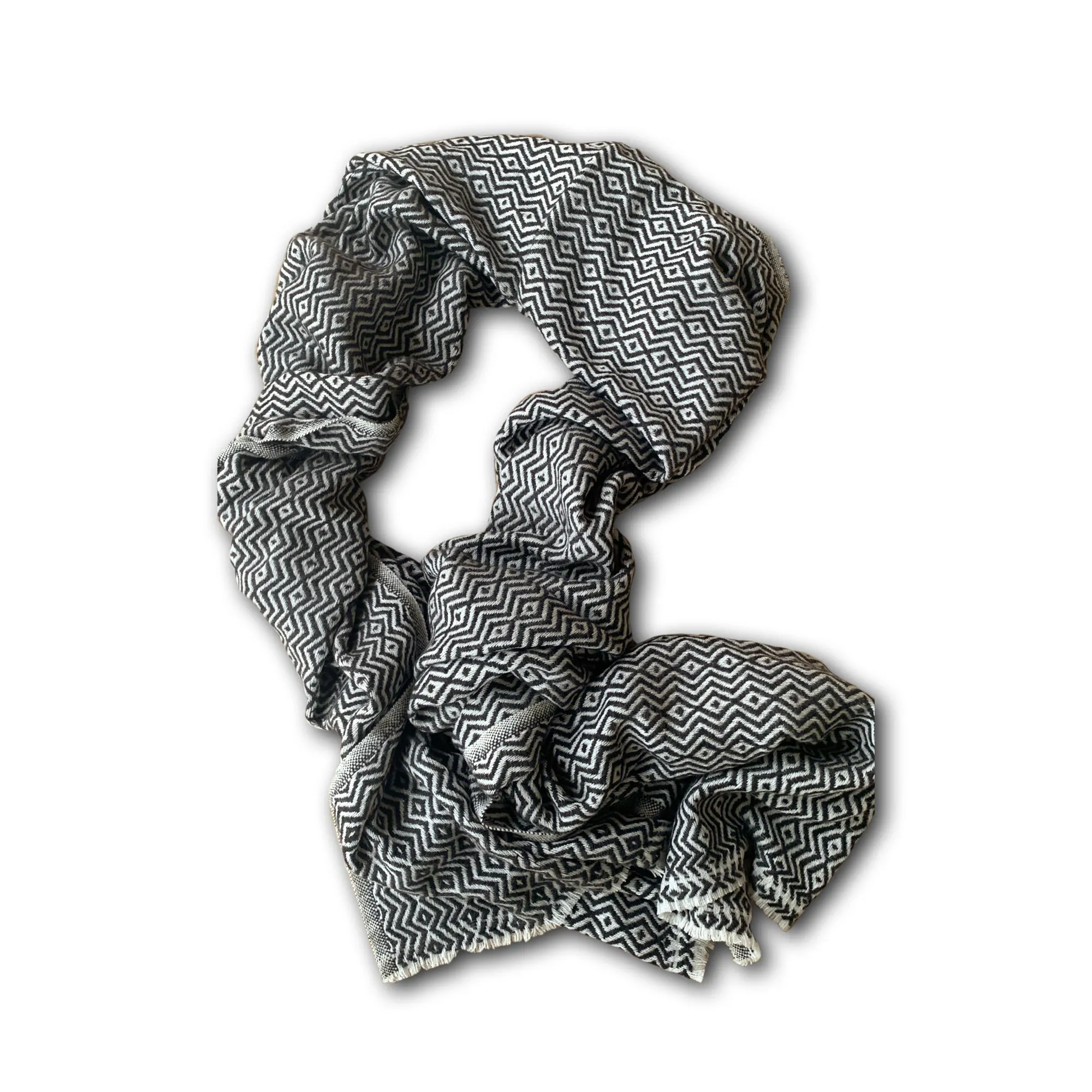 Wollschal 'Diamond Grey', B 36 cm, L 180 cm