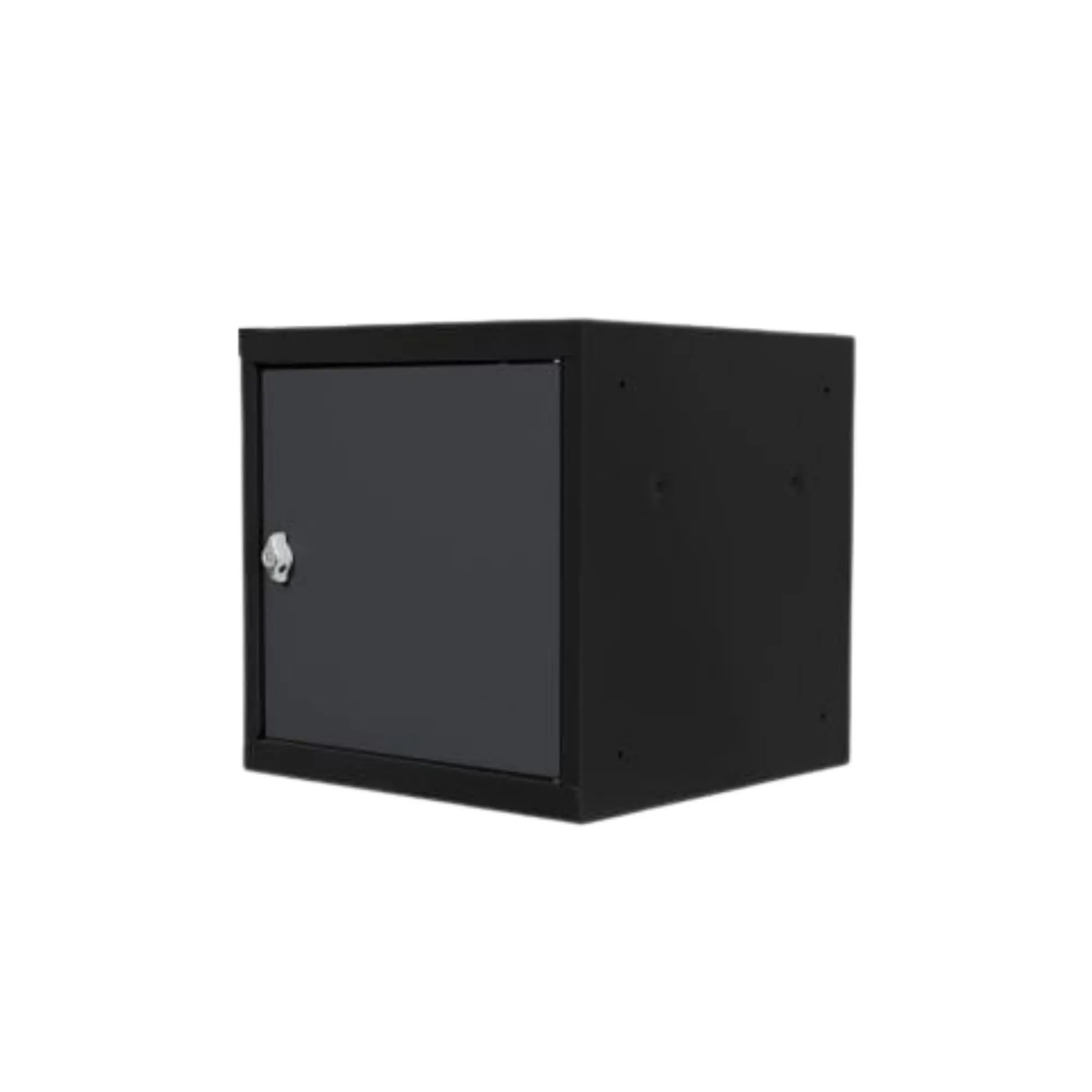 Schließfachwürfel Blocky mit Drehriegelschloss für Vorhängeschloss | HxBxT 40x40x40cm | Anthrazit/Anthrazitgrau