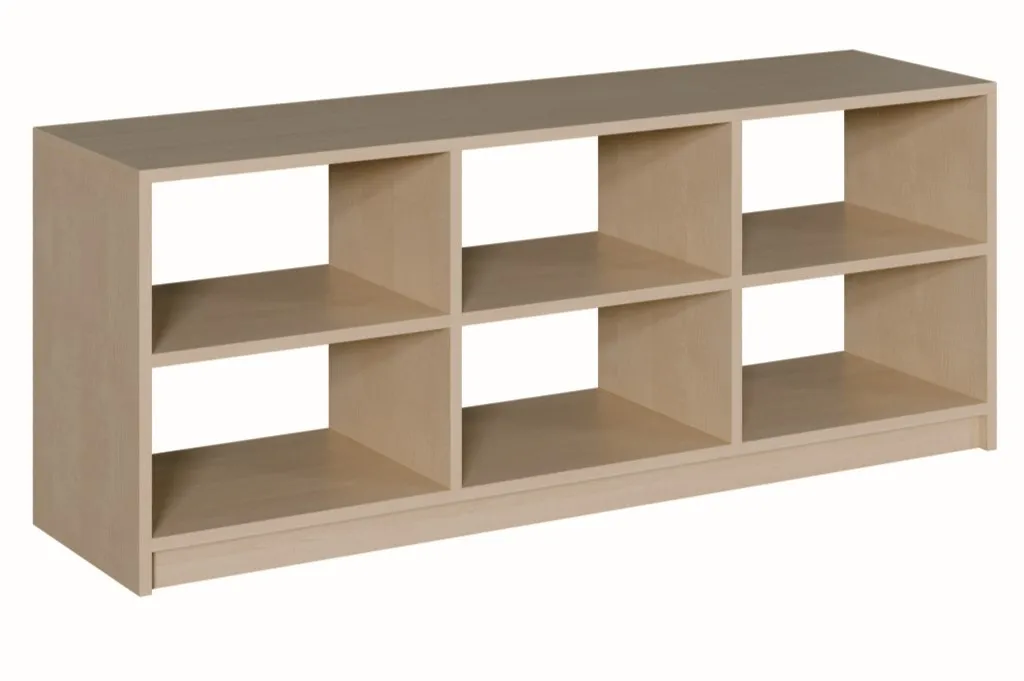 Raumteilerschrank mit 6 Fächern, Höhe 60 cm