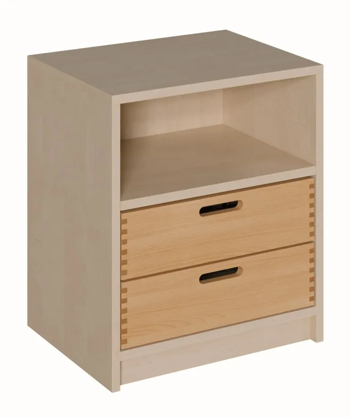 Schrank mit Massivholzschüben, Breite 52 cm