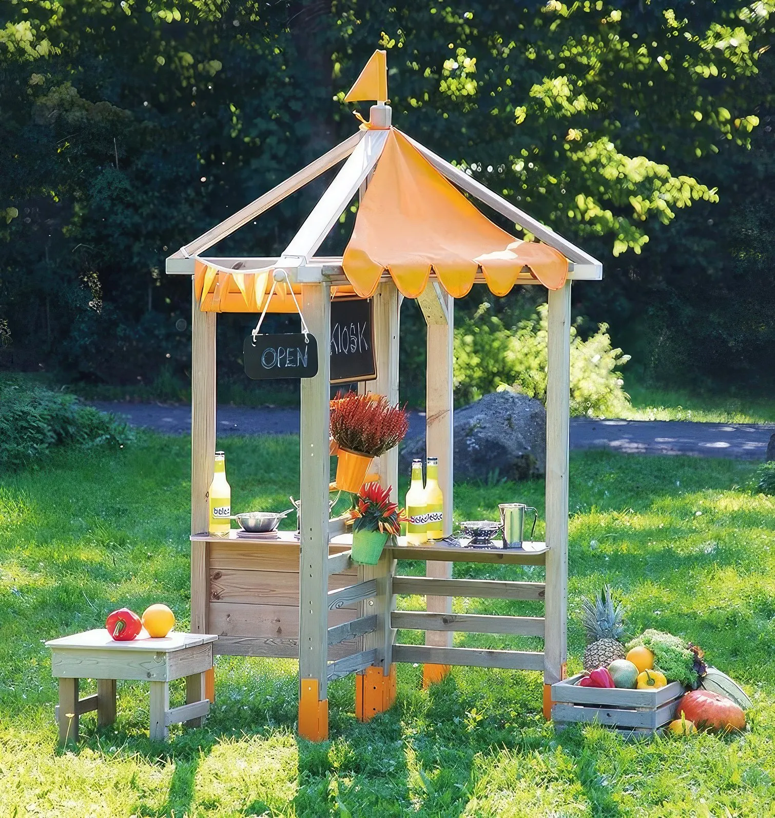 Beleduc Outdoor Spielhaus “Kiosk 4in1”