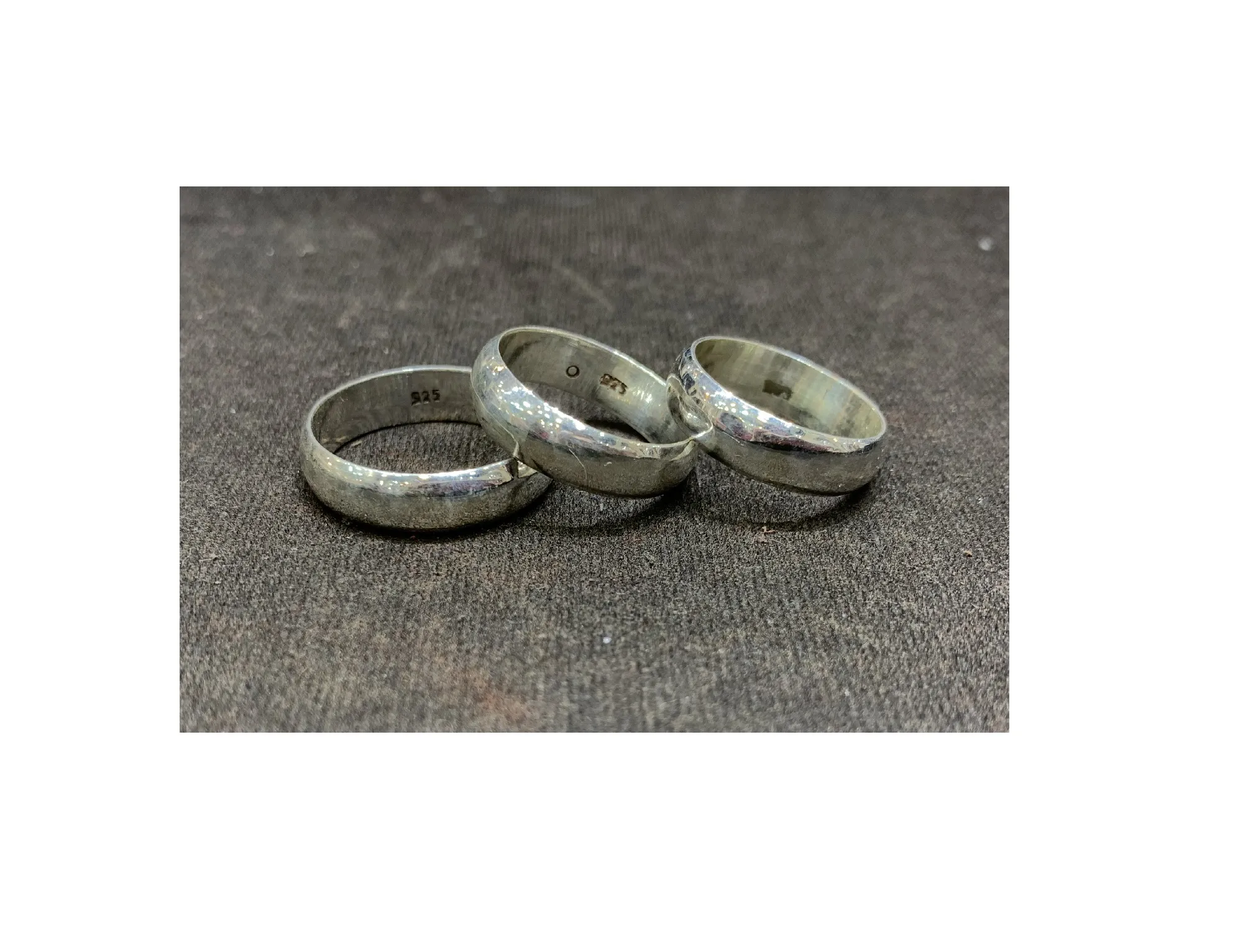Bandring aus 925 Silber, B 0,5 cm
