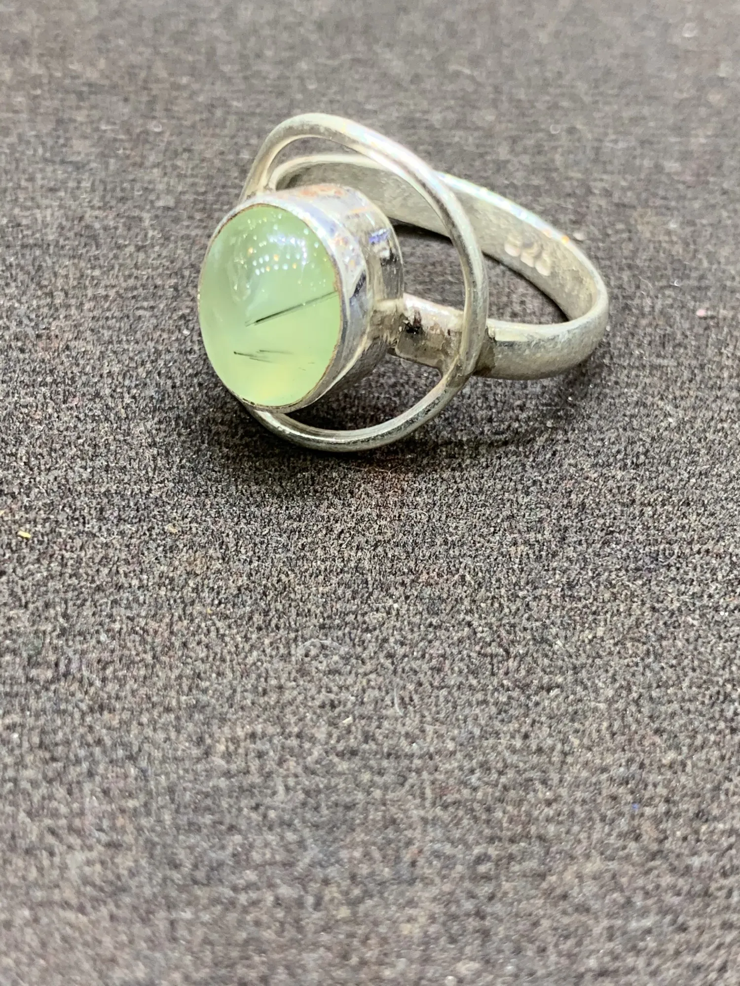 Ring 'Prehnit' in 925 Silber