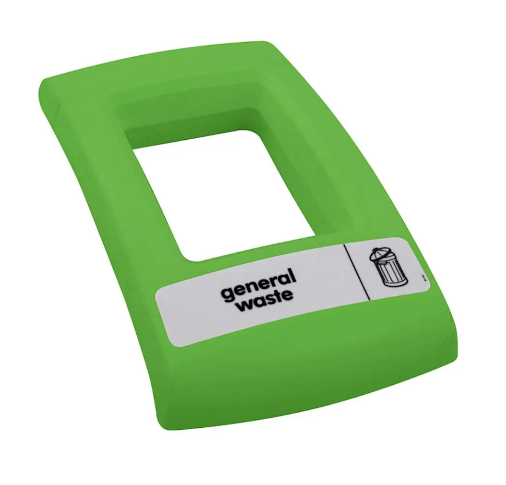 Offener Deckel für Wertstoffsammler Envirobin 55 & 82 Liter | HxBxT 9,6x30,8x52cm | Kunststoff | Grün