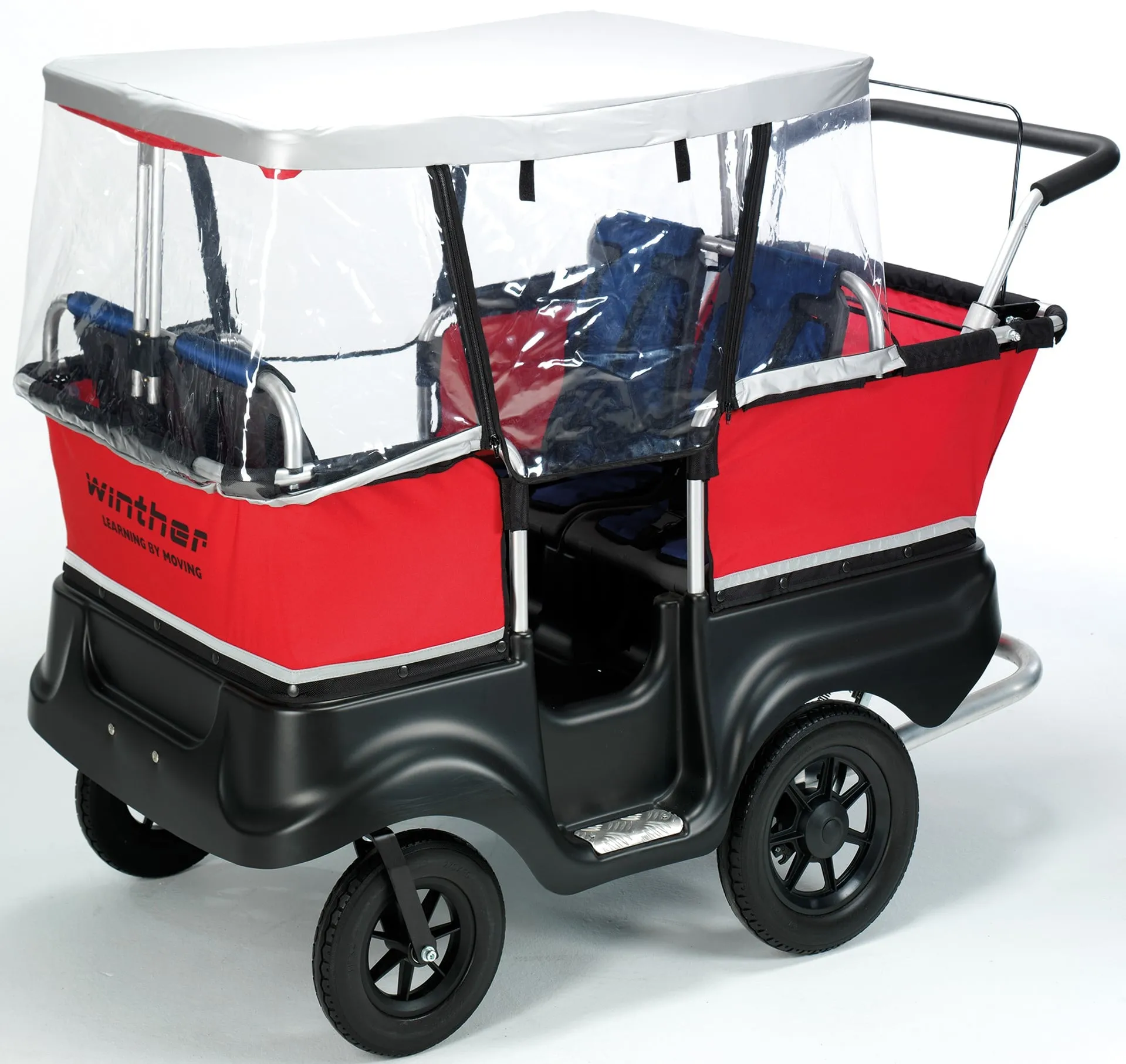Winther Regenschutz für E-Turtle Kinderbus für 4 Kinder