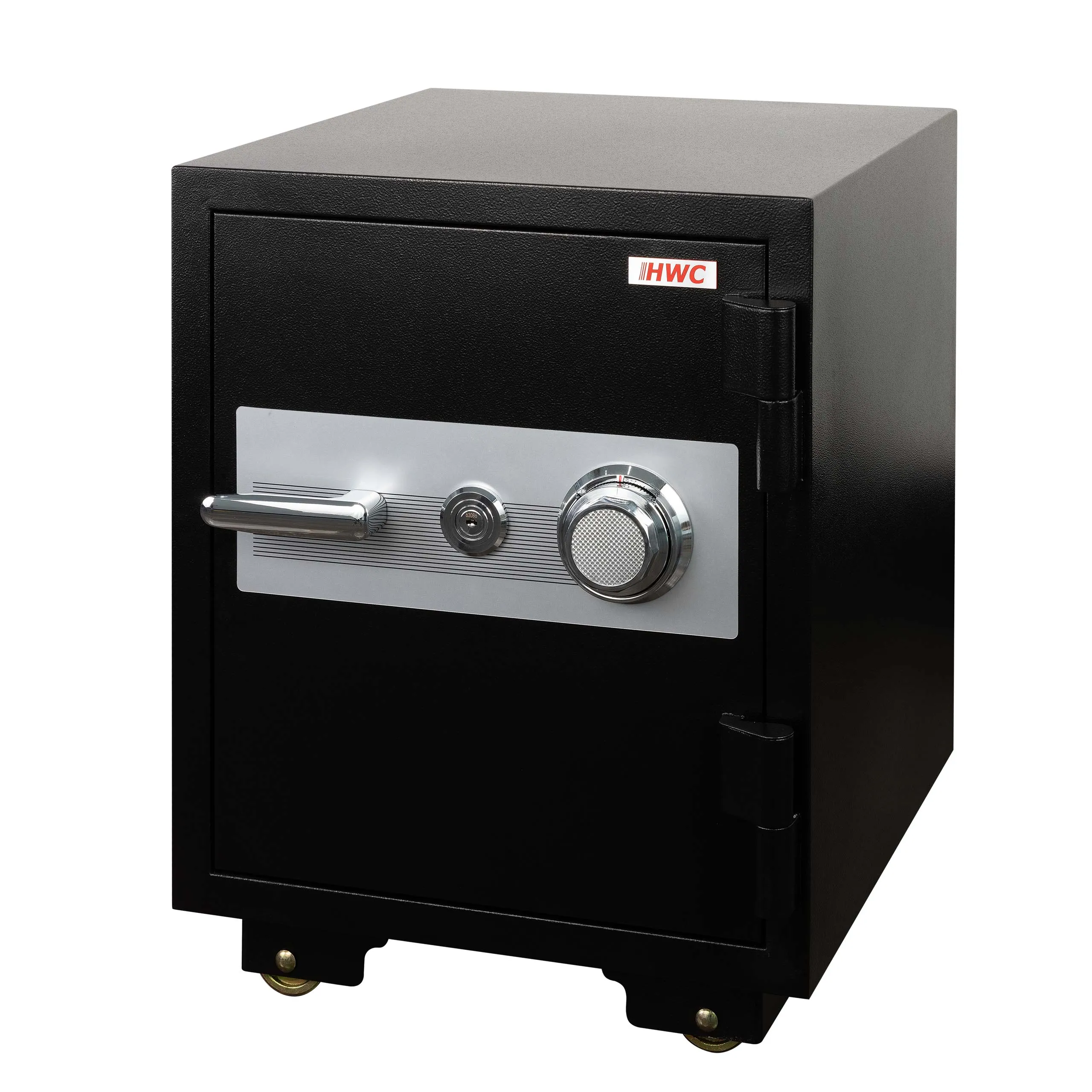 Tresor mit Doppelbolzenverriegelung | HxBxT 60x46x47cm | 72kg Metall | 39L | feuerfest (60min) Safe Geldschrank | Schwarz