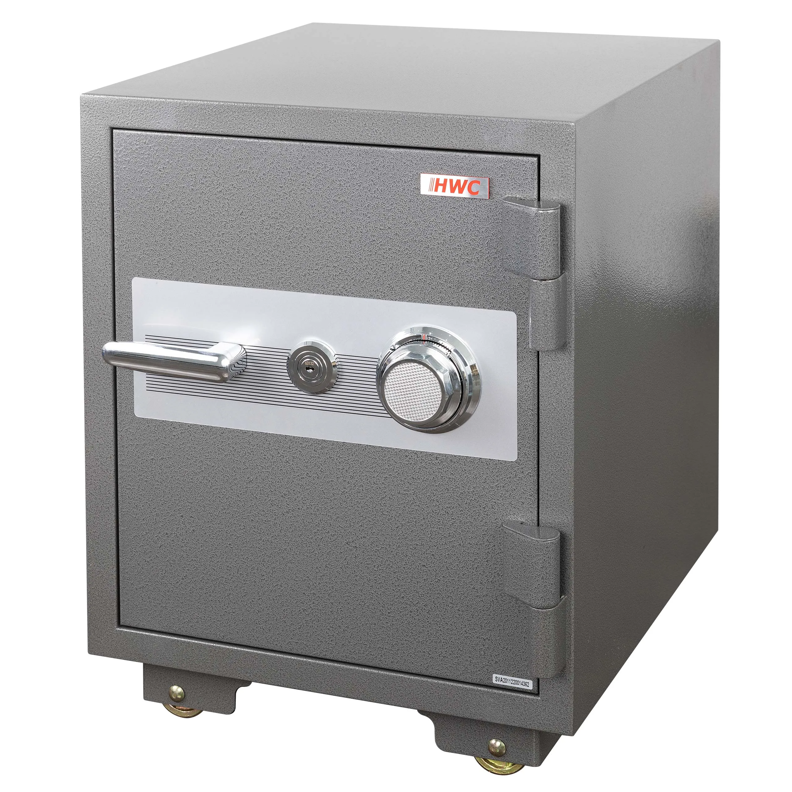 Tresor mit Doppelbolzenverriegelung | HxBxT 60x46x47cm | 72kg Metall | 39L | feuerfest (60min) Safe Geldschrank | Grau