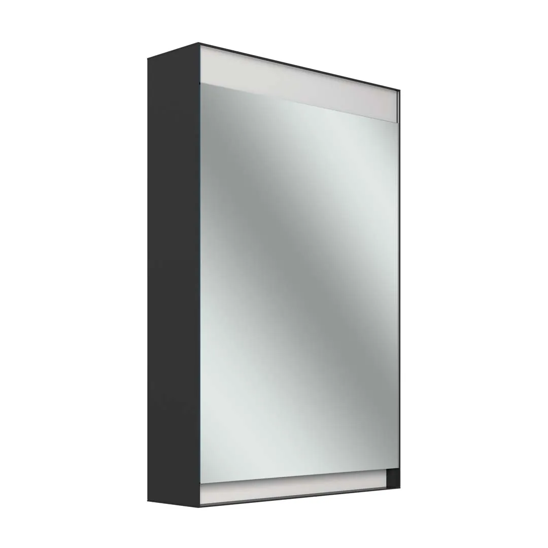 Schneider Spiegelschrank „FILOHCL“ in schwarz matt