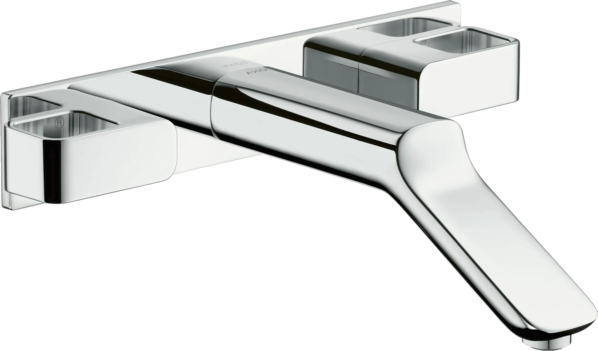 3-Loch WTA Axor Urquiola Wand chrom mit Platte u.langem Auslauf