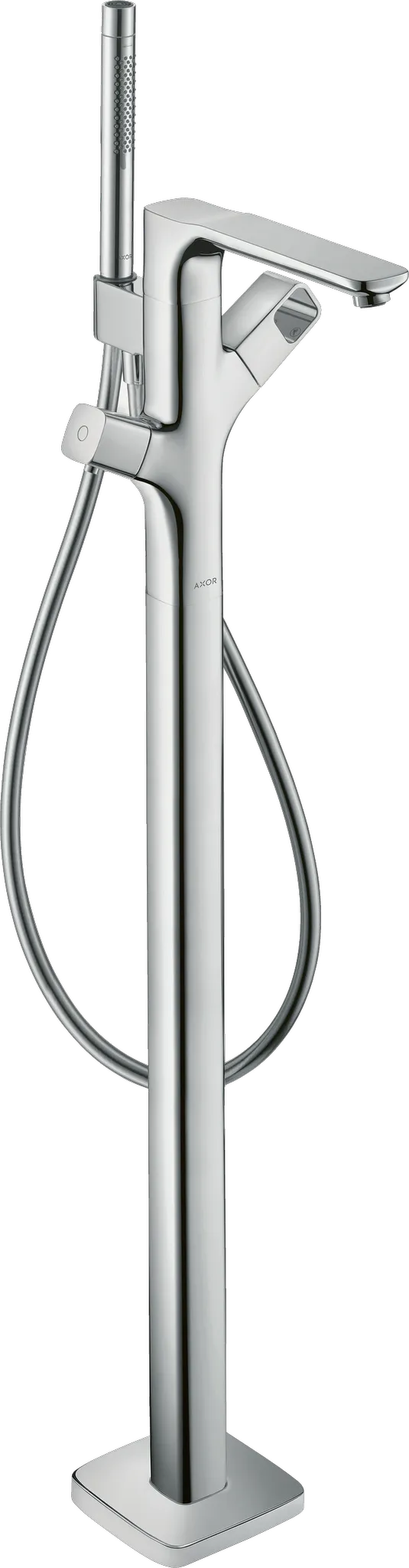 Wannenmischer Axor Urquiola Fertigset chrom zur Bodenmontage