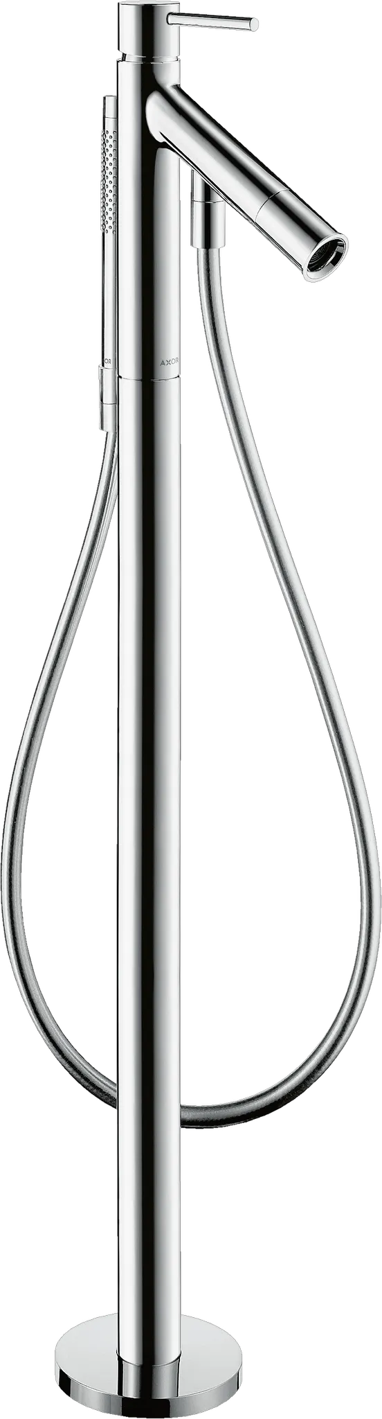 Wannenmischer Axor Starck Fertigset zur Bodenmontage chrom