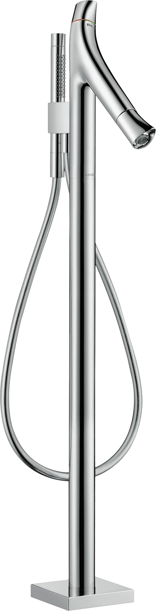 Wannenmischer Axor Starck Organic Fertigset chrom zur Bodenmontage