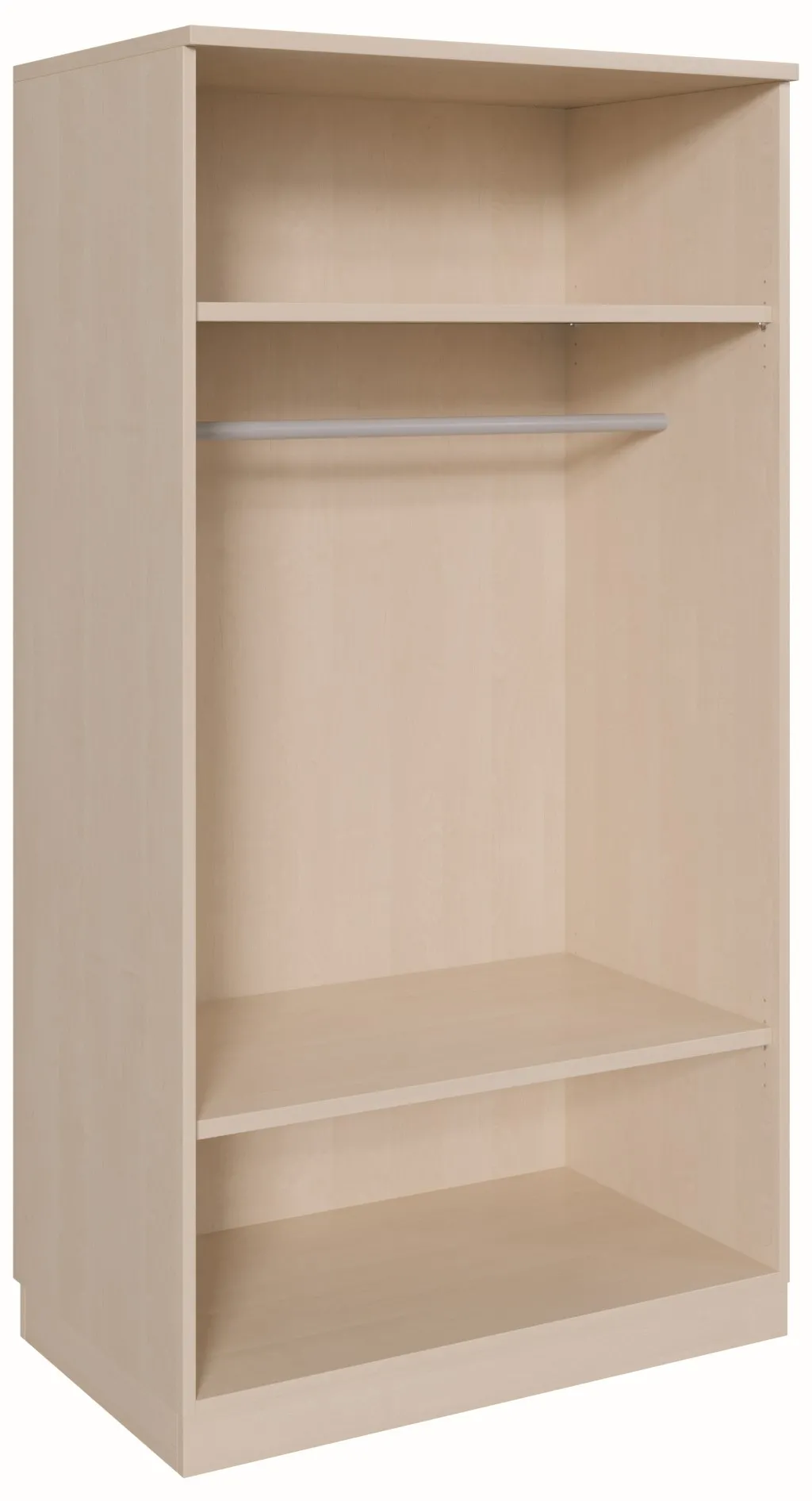 Garderobenregal mit Hutboden und Garderobenstange