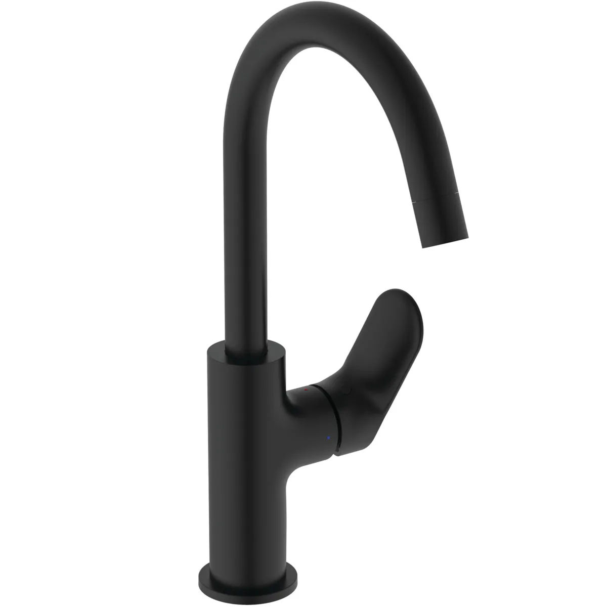 Einhand-Waschtischarmatur „Ceralife O“ Ausladung 150 mm in Silk Black