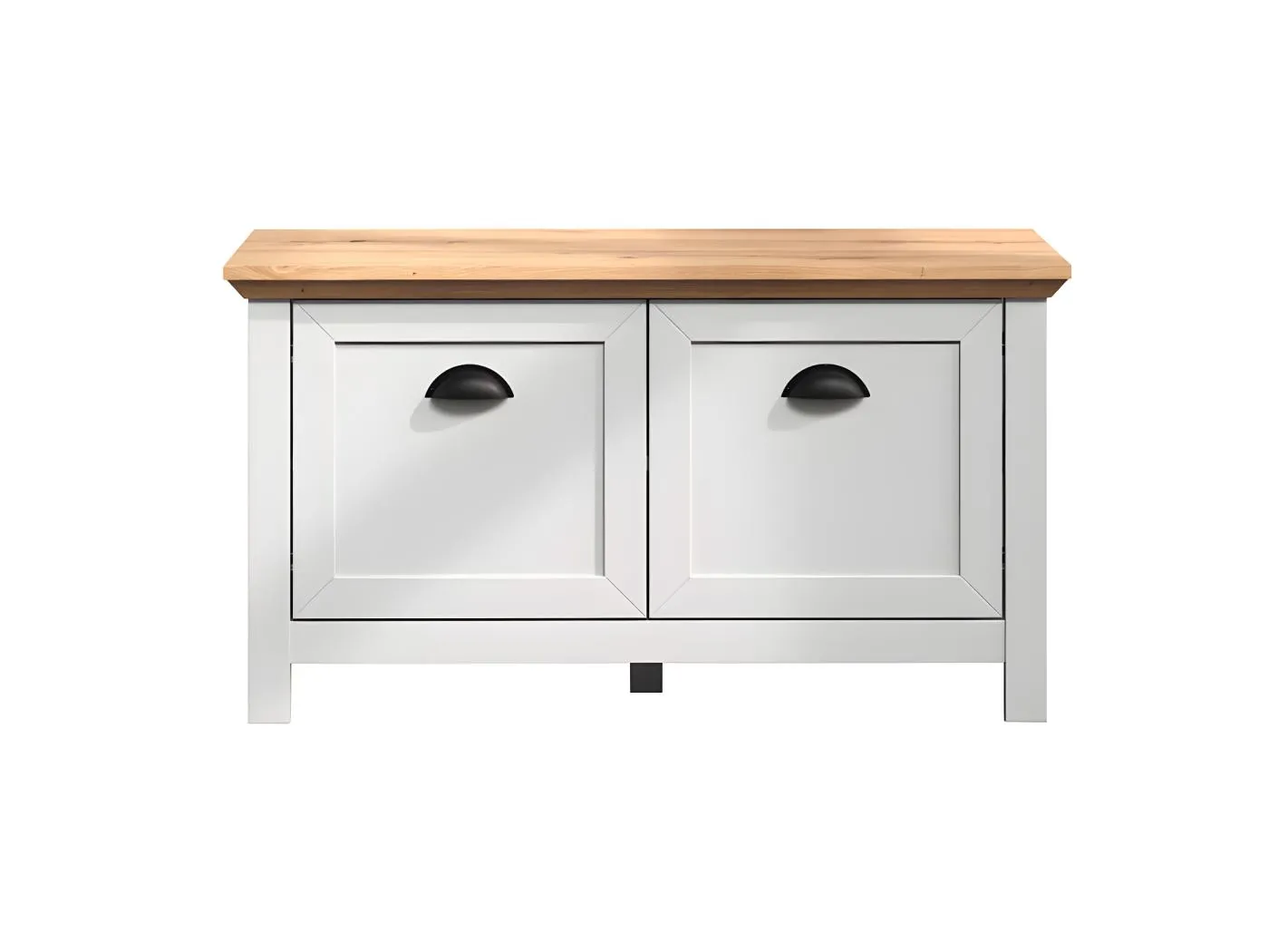 Landside Sitzbank 2 Türen, grau.