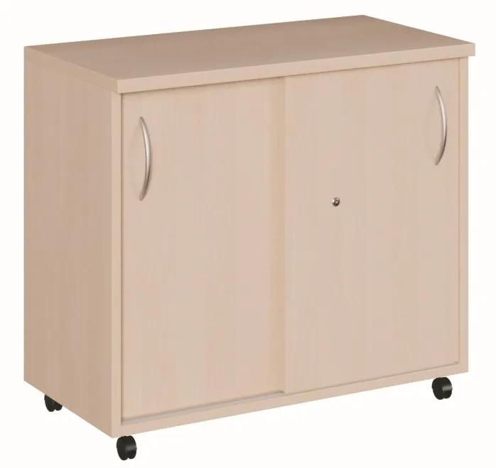 Fahrbares Sideboard mit Türen, abschließbar
