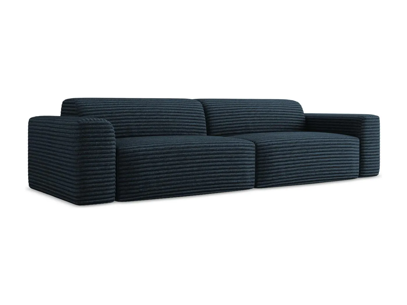 Modulares 4-Sitzer Sofa - - Cord - Königsblau - KELI
