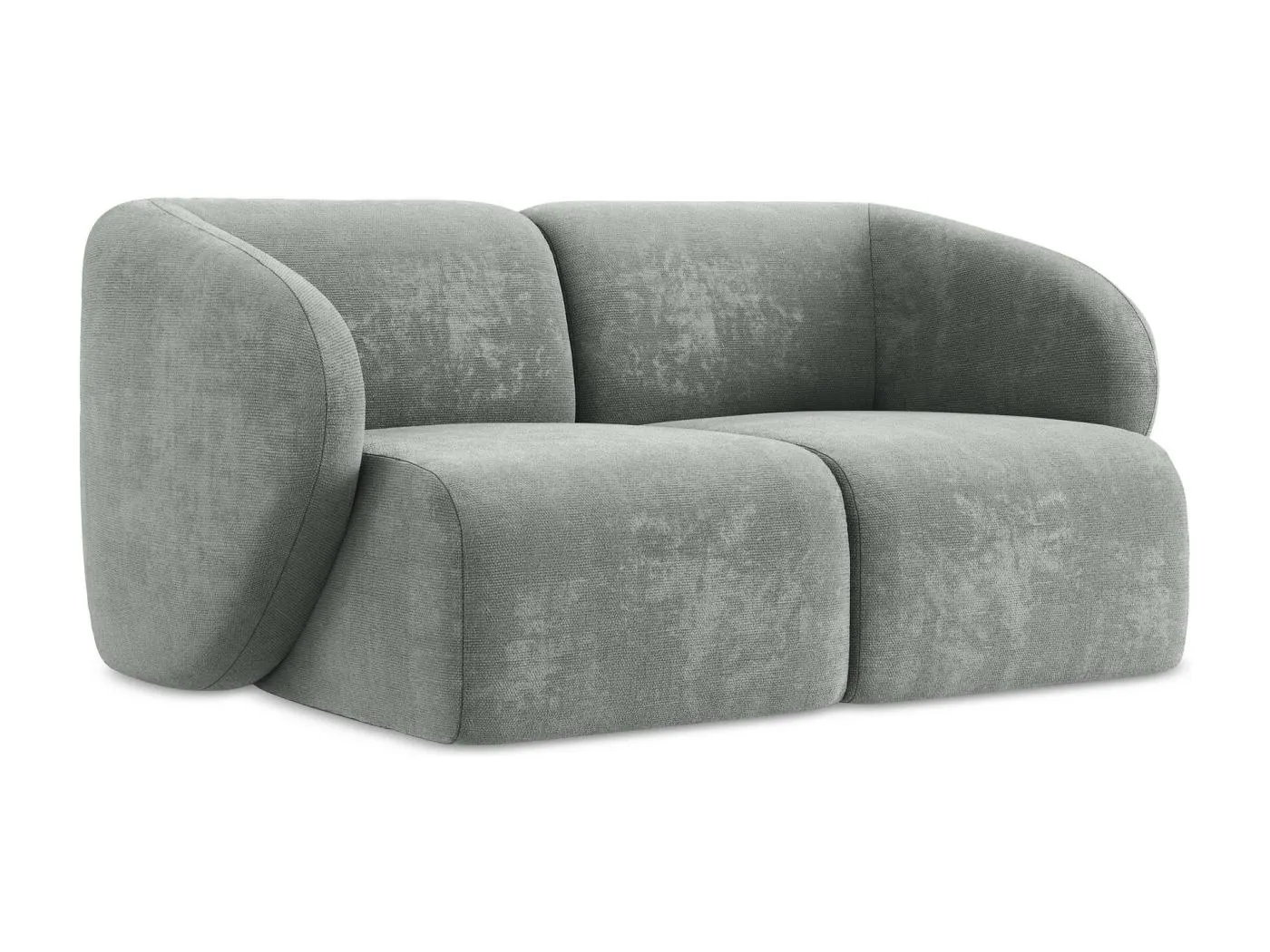 2-Sitzer Sofa - - Chenille - Grau - LANI