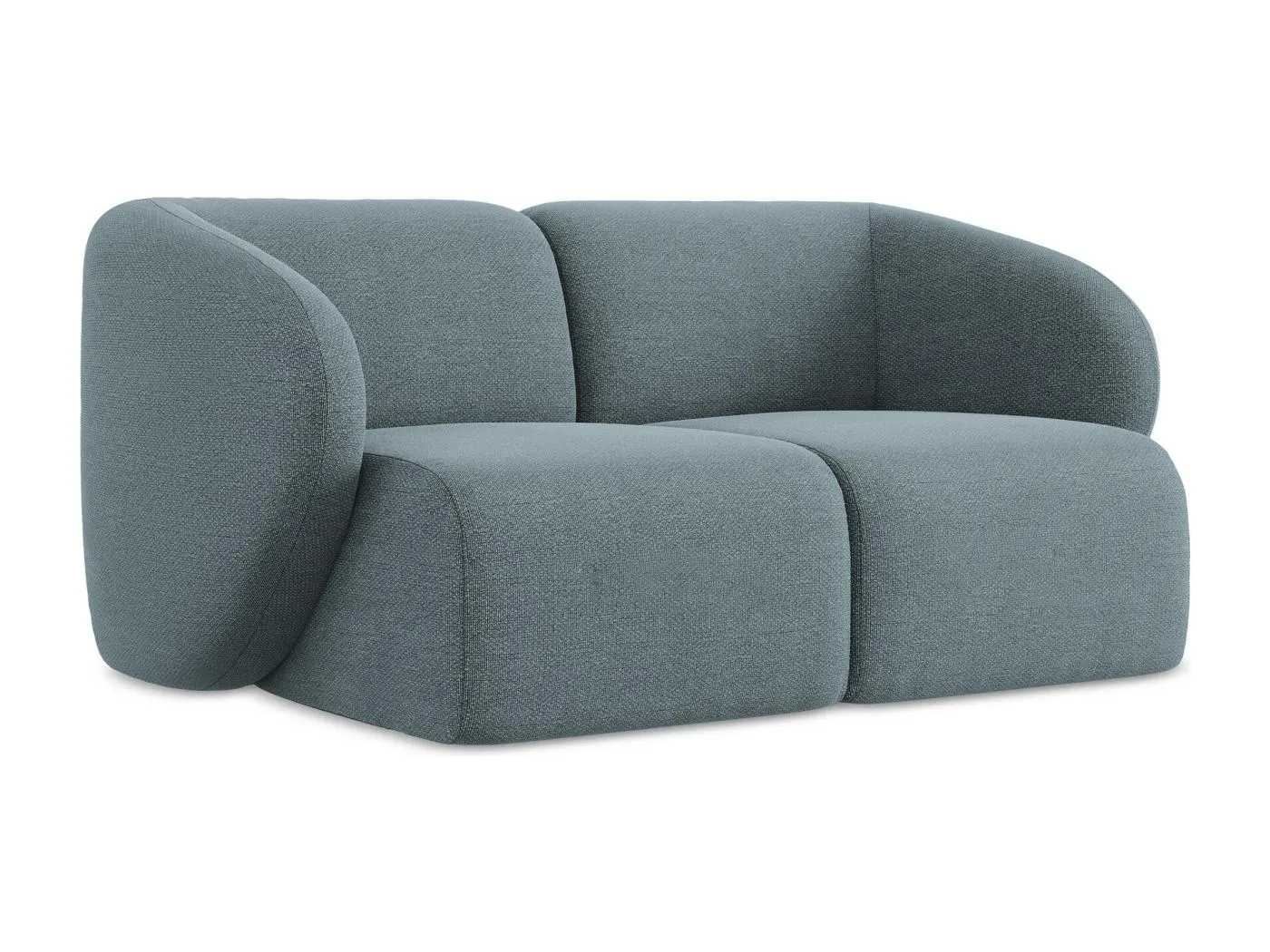 2-Sitzer Sofa - - Bouclé - Jeans - LANI
