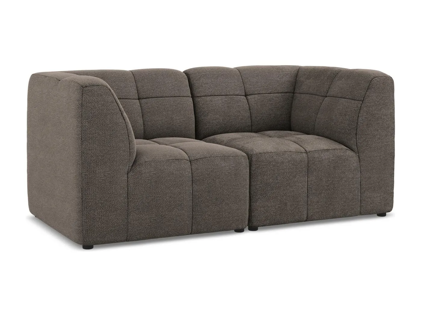 2-Sitzer Sofa - - Bouclé - Schokolade - ALOHA