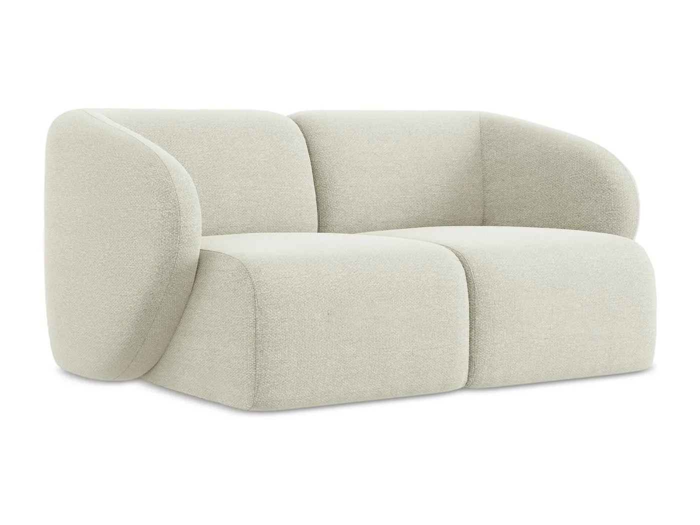 2-Sitzer Sofa - - Bouclé - Sand - LANI