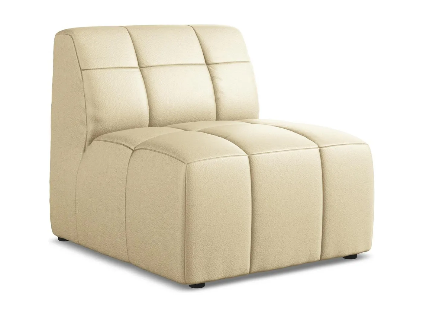 Modular - Mittelsofa - Kunstleder - Beige - ALOHA