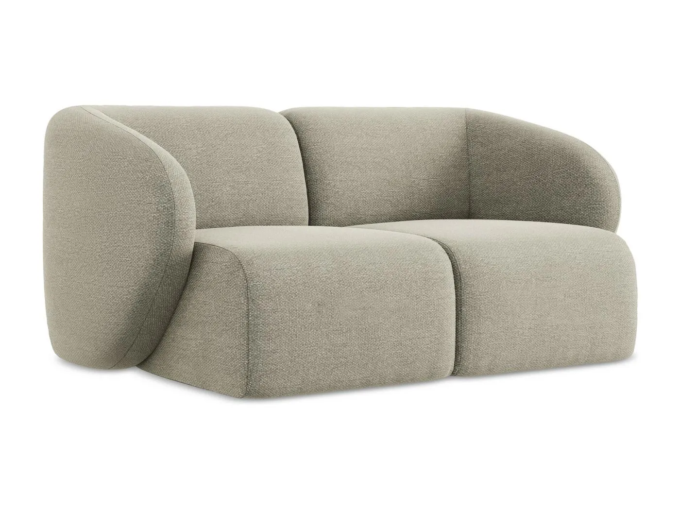 2-Sitzer Sofa - - Bouclé - Taupe - LANI