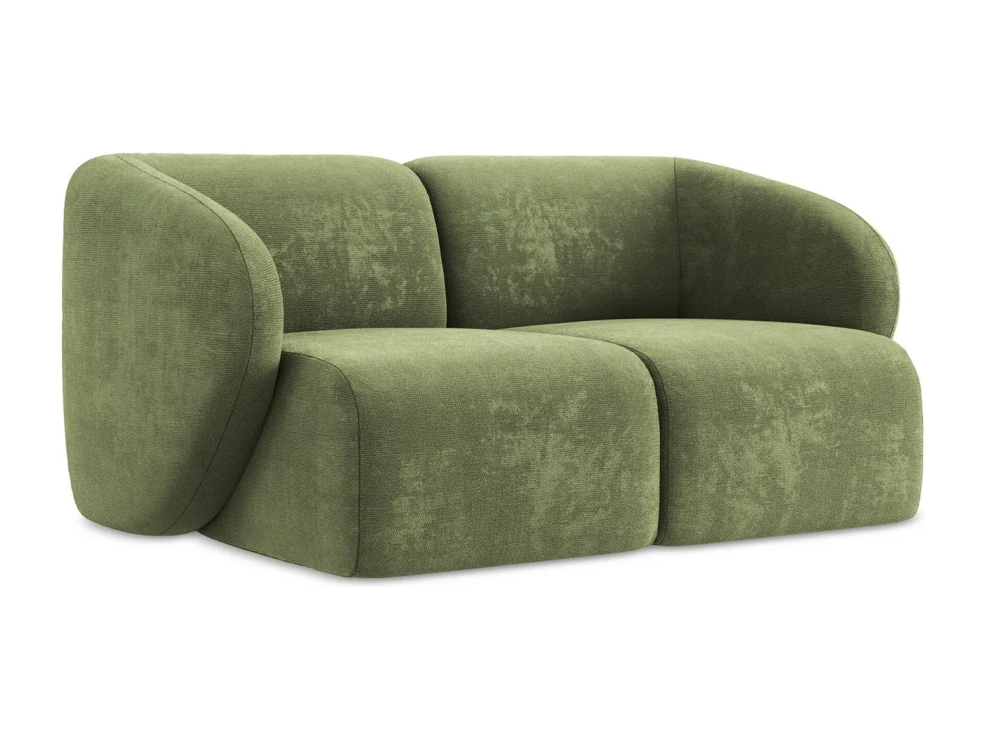 2-Sitzer Sofa - - Chenille - Grün - LANI