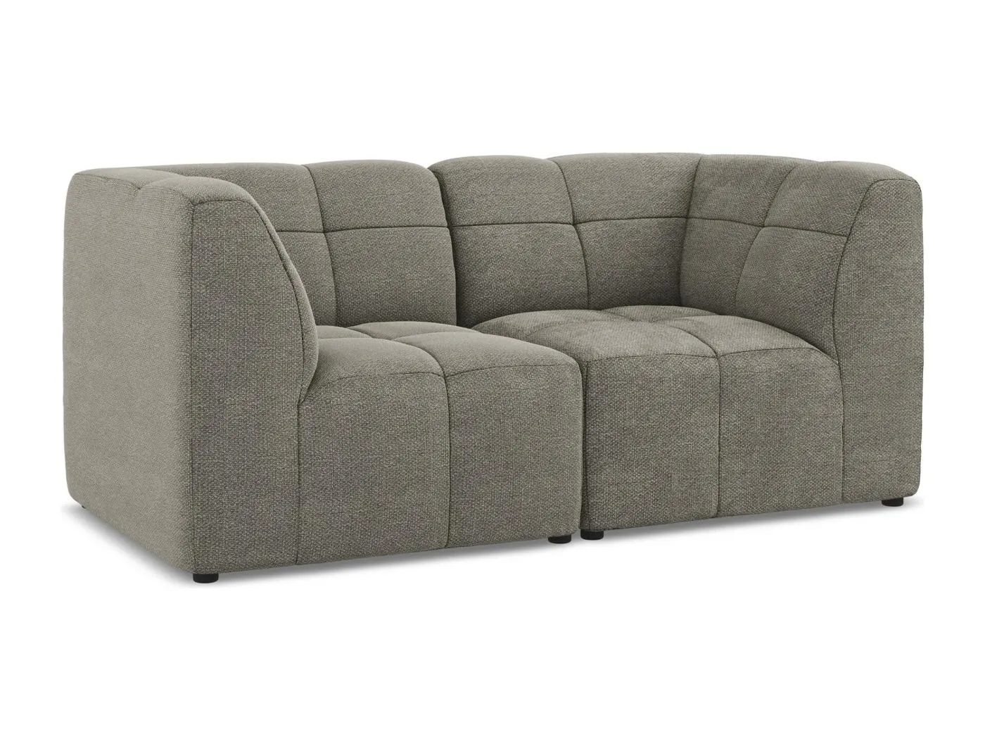 2-Sitzer Sofa - - Bouclé - Grau - ALOHA