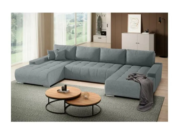 WOHNLANDSCHAFT Draco U Hellgrau.