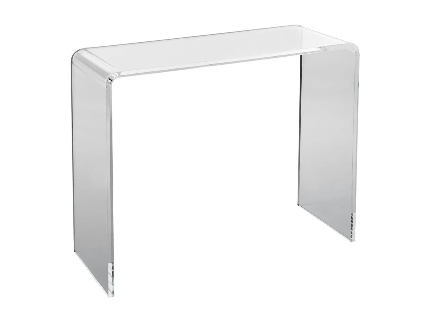 Acryl-Tisch Console SucceBuy, Transparente Side Table für Eingangshalle, 97 X 38 X 74 CM