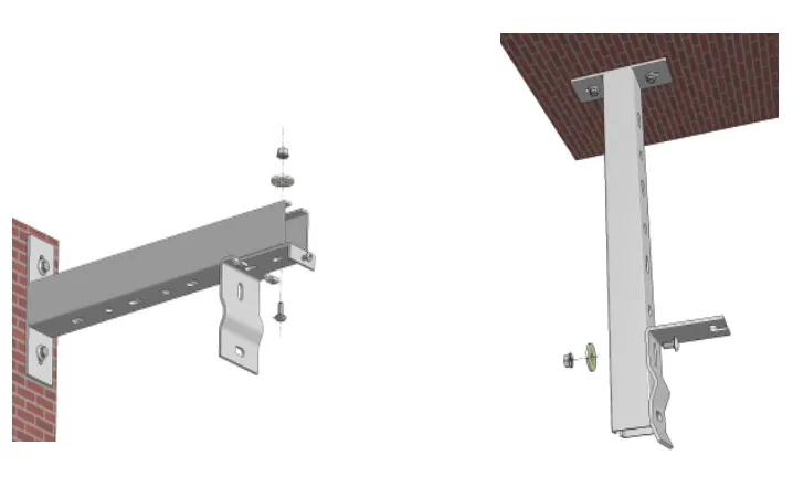 DELUXX Wand-/Deckenabstandshalter 60cm für Professional Serie