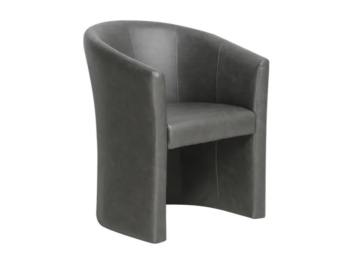 Salon Sessel KYOTO – Bequem – Dunkelgrau – Vintage-Stil