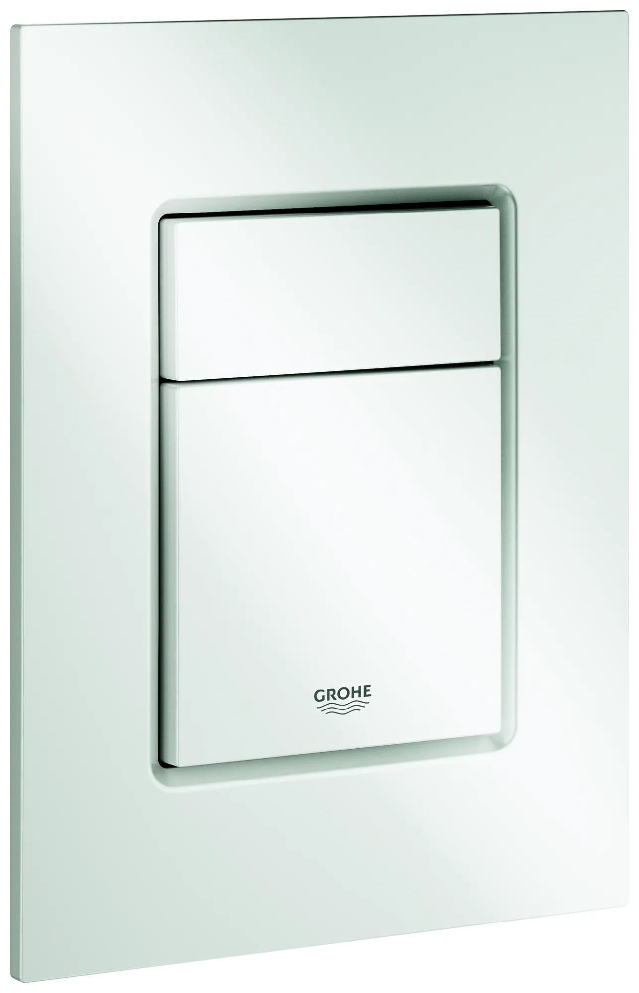 WC-Betätigung Skate Cosmopolitan S 37535, 2-Mengen- und Start & Stopp-Betätigung, 130 x 172 mm, für kleinen Revisionsschacht, senkrechte Montage, alpinweiß